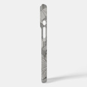 同心円六角形ラインアート Case-Mate iPhoneケース (裏面 / 左)