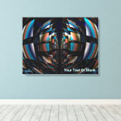 同心円半球 キャンバスプリント (インサイチュ (ウッドフロア))