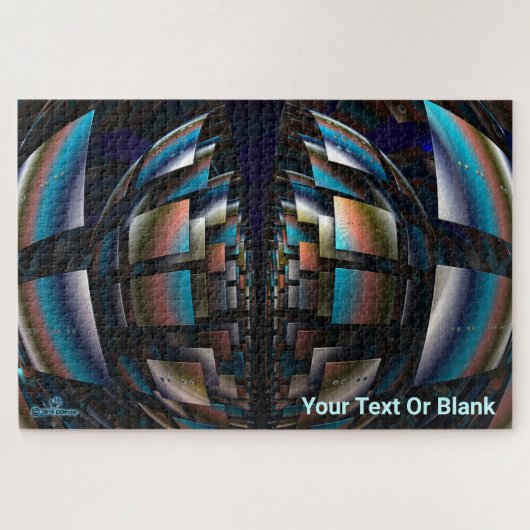 同心円半球 ジグソーパズル (横)