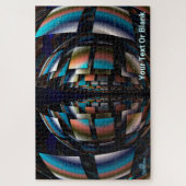 同心円半球 ジグソーパズル (縦)