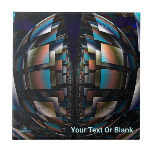 同心円半球 タイル (正面)