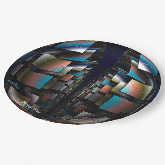 同心円半球 ペーパープレート (アングル)