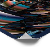 同心円半球 ポスター (角)