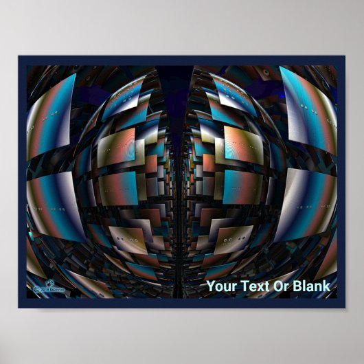 同心円半球 ポスター (正面)