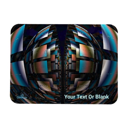 同心円半球 マグネット (横)