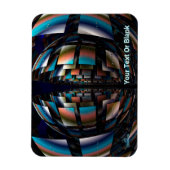 同心円半球 マグネット (縦)