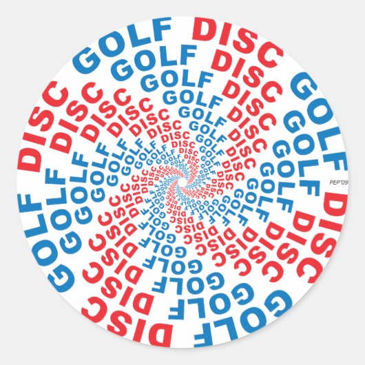 同心円文字#1 ラウンドシール (正面)