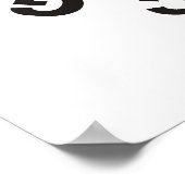 同心円文字#2 ポスター (角)