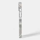 同心円正方形ラインアート Case-Mate iPhoneケース (裏面 / 左)