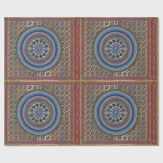 同心円照明 ラッピングペーパー (フラット)