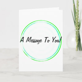 同心円状グリーティングカードへのメッセージ カード