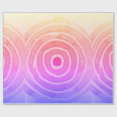 同心円状サンセットラッピング紙 ラッピングペーパー (フラット)