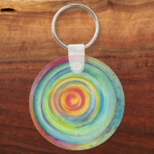 同心円色 キーホルダー (正面)