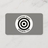 同心円 – グレー#7F7F7F 名刺 (正面)