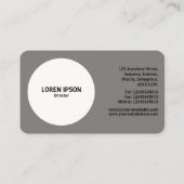 同心円 – グレー#7F7F7F 名刺 (裏面)