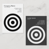 同心円 名刺 (正面/裏面)