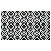 同心円-白の黒 ファブリック (ファットクウォーター)