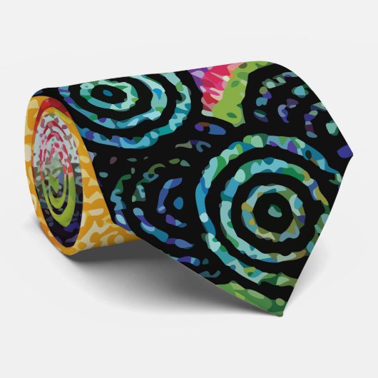 同心性のタイ ネクタイ (ロール)