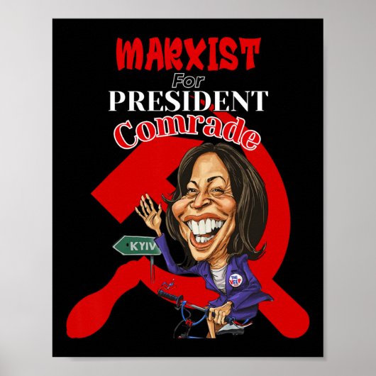 同志カマラハリス大統領おもしろいの為 ポスター (正面)