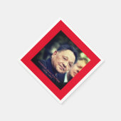 同志トウ小平 – リ中国のーダー スタンダードカクテルナプキン (角)