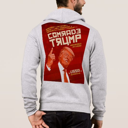 同志トランプ – ソ連ポスター パーカ (裏面)