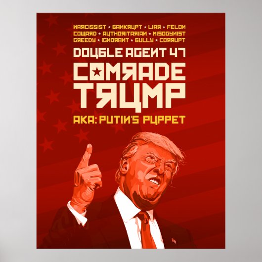 同志トランプ:ダブルエージェント(プーチンの操り人形) ポスター (正面)
