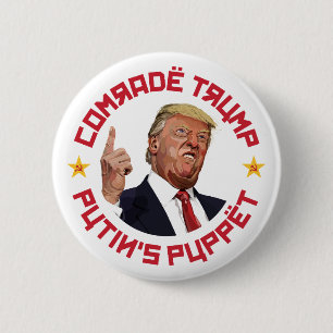 同志トランプ：プーチンの操り人形ソ連イラストレーション 缶バッジ