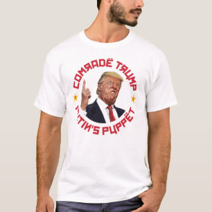 同志トランプ：プーチンの操り人形ソ連イラストレーション Tシャツ