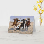 同志レミントンファインアート挨拶 カード (黄色い花)