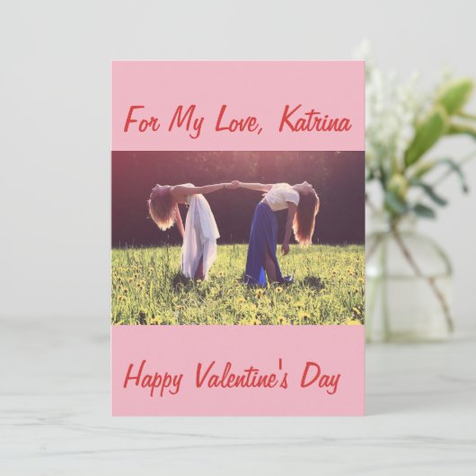 同性パートナー限定バレンタインデー シーズンカード (スタンド正面)
