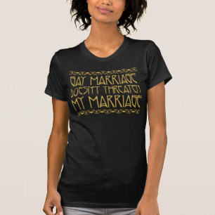 同性婚が結婚を脅かさない Tシャツ