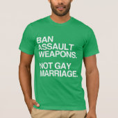 同性婚ではないアサルト兵器を禁止 – .png tシャツ (正面)