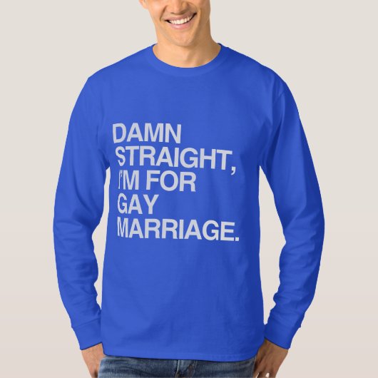 同性婚に賛成です Tシャツ (正面)