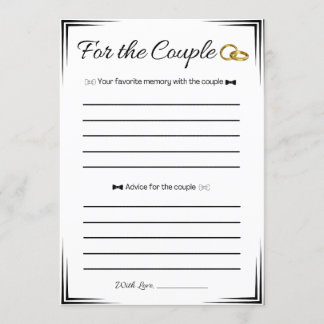 同性婚のウェディングシャワーゲーム、カップルに 招待状