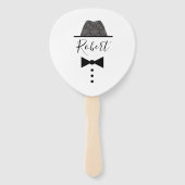 同性婚の新郎 ハンドファン (裏面)