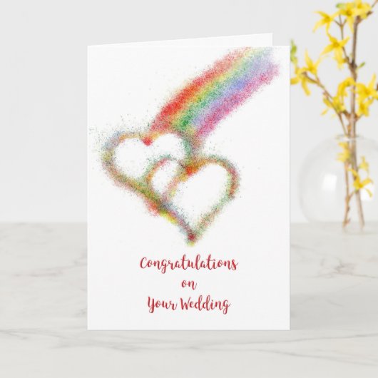 同性婚の結婚おめでとう(レズビアンまたはゲイ) カード (黄色い花)