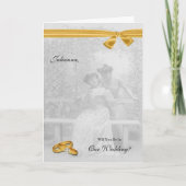 同性婚の結婚式に参列して！2人の花嫁からお願い 招待状 (正面)