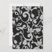 同性婚の結婚式写真　日付保存　シルバー 招待状 (裏面)