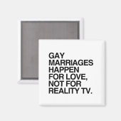 同性婚は愛のために起こる マグネット (正面/裏面)