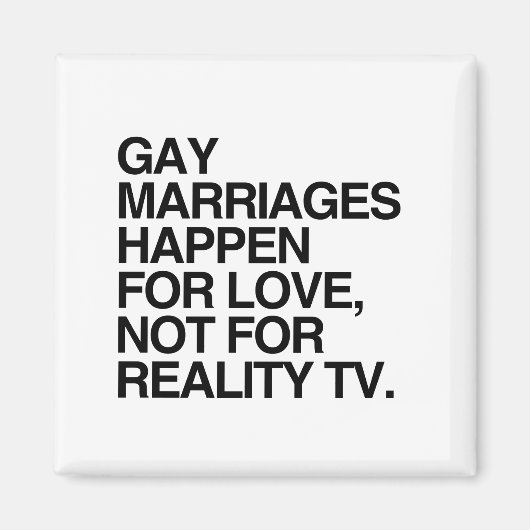 同性婚は愛のために起こる マグネット (正面)