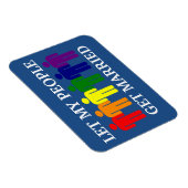 同性婚を支持する 私の人々が結婚できるように マグネット (右側)