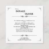 同性婚カップルの指輪をした手 エンクロージャーカード (裏面)