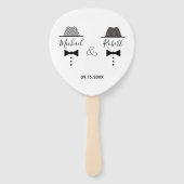 同性婚式のプログラム ハンドファン (正面)