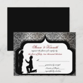 同性婚式・挙式の出欠確認カード 招待状 (正面/裏面)