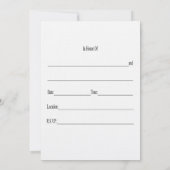 同性婚約パーティーの招待状 招待状 (裏面)