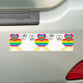 同性婚 バンパーステッカー (車上)