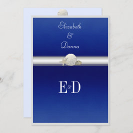 同性婚・レズビアン ウェディング招待状 ヒトデ サンド・ドル 招待状