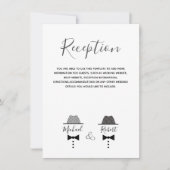 同性婚 黒白インフォメーションカード (正面)