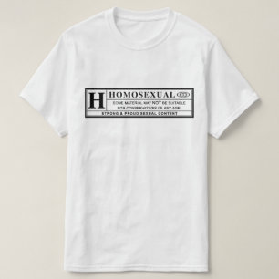 同性愛の警告表示 Tシャツ