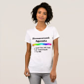 同性愛の議題 Tシャツ (正面フル)